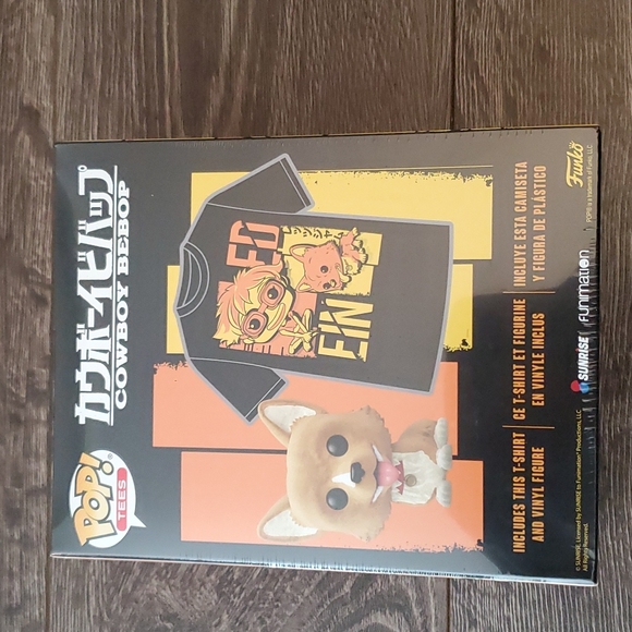 Funko Pop & Tee Combo Cowboy Bepop Ein - XL Brand New in Box - Picture 5 of 8